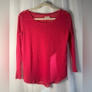 Women's Pink Long Sleeve Top